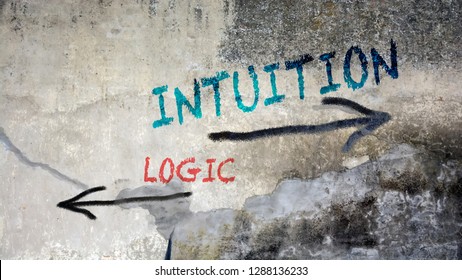 Wall Graffiti Intuition Vs Logic