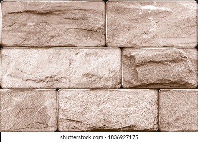 Wall masonry of large natural stones of different sizes,Abstract geometric background of concrete.Abstract background with stone texture in black and white. 3D illustration,digital wall tiles design.