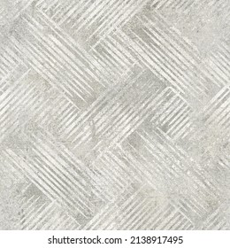 Wall stencil seamless texture, geometric cross stripes pattern on grunge background, 3d illustration