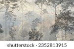 wallpaper abstract forest background mural art