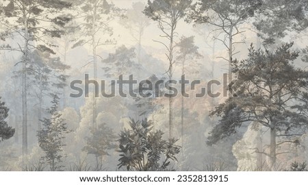 wallpaper abstract forest background mural art ストックフォト © 