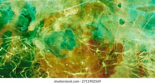 A Wallpaper Design with Artistic Texture, Pattern, and Gold Accents