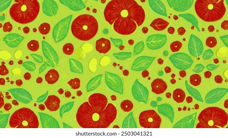 Wallpaper design, background, flower and leaf motif cover, elegant and soft colors - Powered by Shutterstock