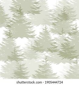 Wallpaper pattern made with pine trees over white background - Powered by Shutterstock - Get 15% off with code: PIKWIZARD15