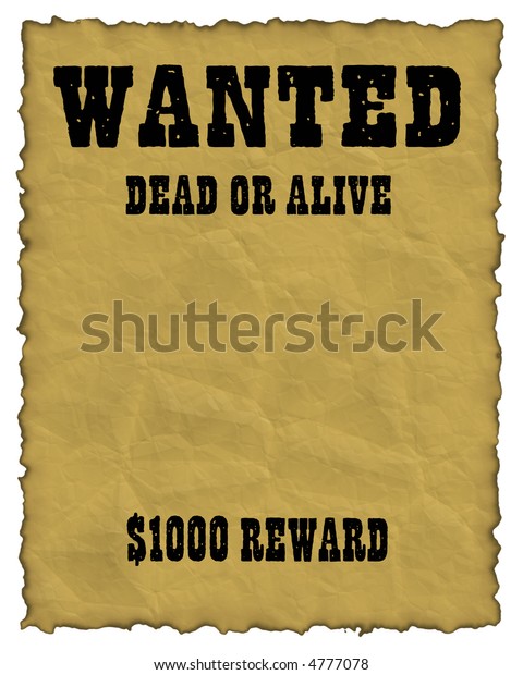 Wanted Dead Alive Old Distressed Looking のイラスト素材