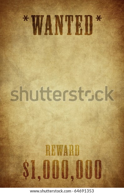 Wanted Paper Notice Sign Stock Illustration 64691353 | Shutterstock