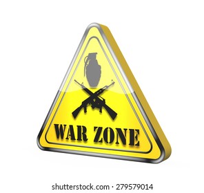 War Zone Sign Stock Illustration 279579014 | Shutterstock