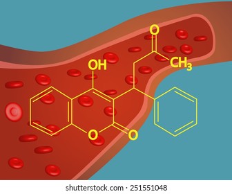 Warfarin Molecular Structure