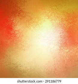 warm autumn background in red pink gold yellow and orange with white center and vintage grunge background texture, colorful background design