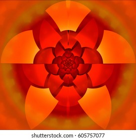 A warm and circular trance-inducing image.
