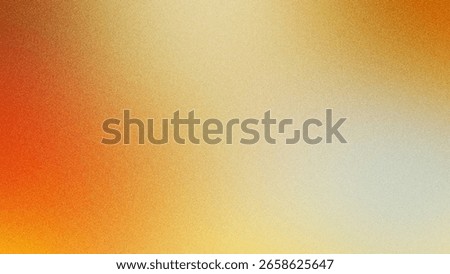 Warm Gradient Texture: Abstract Orange, Yellow, and Beige Background with Subtle Grain.