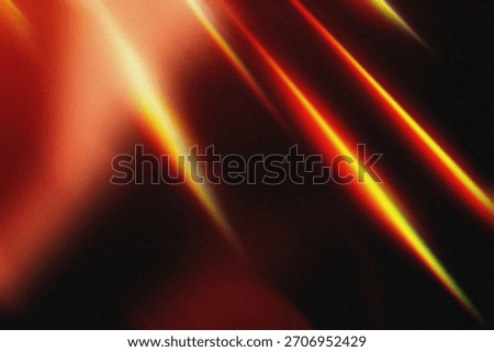 Warm light rays overlay. Flare, glare, and optical leak effects over a grainy abstract background. Dusty texture and glowing overlay ideal for photo editing, digital design, and cinematic visual