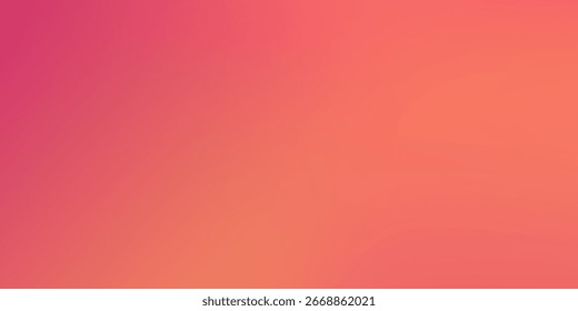 A warm, soft gradient background transitioning from vibrant pink to a peachy-orange.