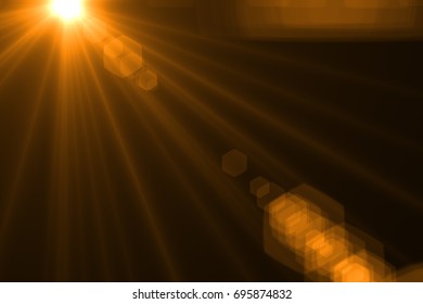 Download Warm Sun Light Isolated On Black Stock Illustration 695874832 PSD Mockup Templates