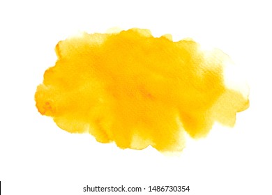 Warm Tone Color Yellow Watercolor Painting Stock Illustration ...