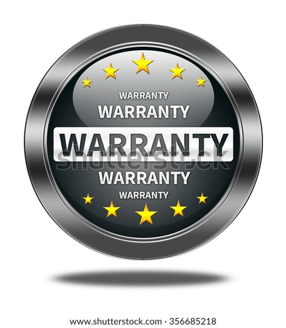 warranty button isolated
