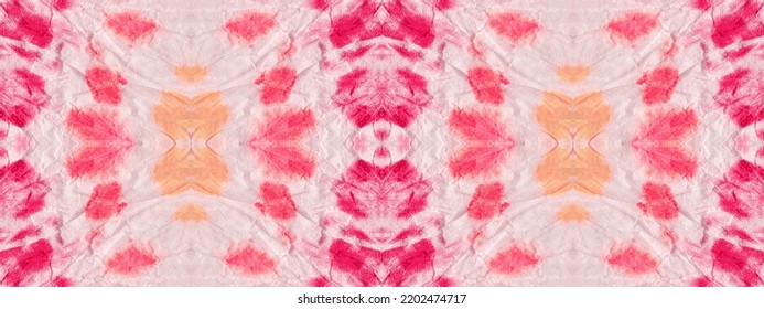 Wash Abstract Spot. Pastel Watercolor Water Splotch. Ink Colorful Seamless Shape. Tie Dye Pink Abstract Sponge. Ink Water Brush. Pink Magenta Stroke. Art Pink Color Shibori Drop. Wash Red Pattern