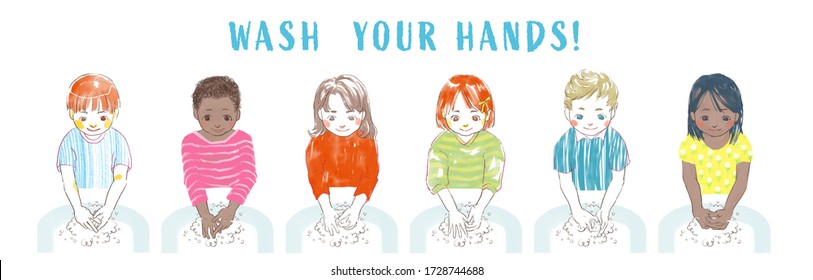 Wash Your Hands,poster For Kids 