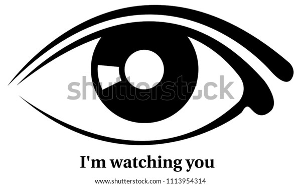 Im Watching You Stock Illustration 1113954314