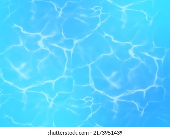 The Water Is Blue And Has A Watermark Making It Look Clear.