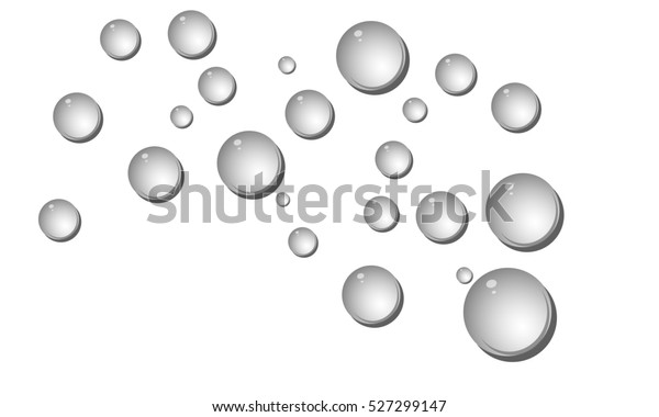 Water Bubbles Composition Stock Illustration 527299147