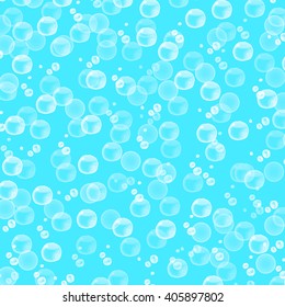 water bubbles on cyan graphical background