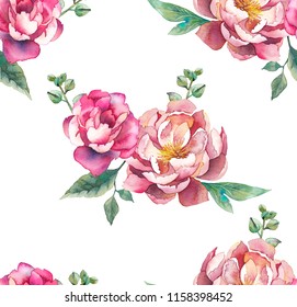 Flowers Watercolor Illustrationmanual Composition Set Watercolor Stock ...