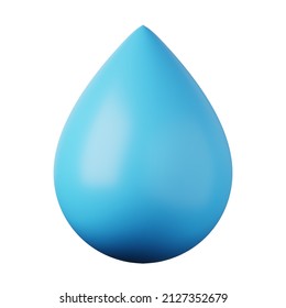 Water Drop Bubble High Quality 3D Render Illustration Icon.