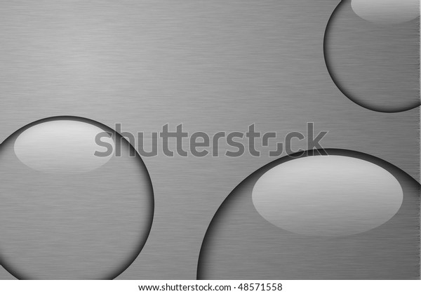 water drop on metal texture with copyspace for\
text message