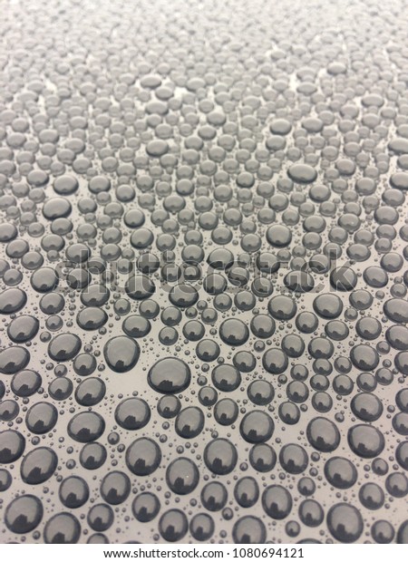 Water drops on the\
car