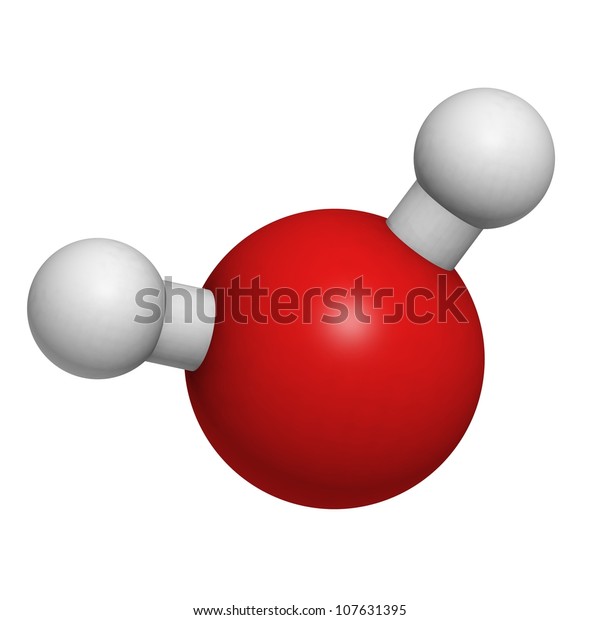 Water H2o Molecule Chemical Structure Stock Illustration 107631395