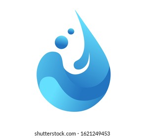 Water Logo Design Simple Creative Splash Stock Illustration 1621249453 ...