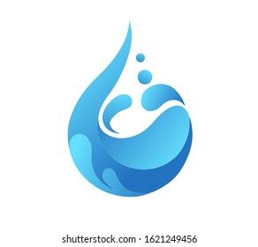 Water Logo Design Simple Creative Splash Stock Illustration 1621249456 ...