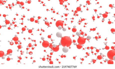 representation of a water molecule