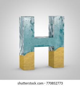 Water Sand Letter H Uppercase 3d Stock Illustration 770852773 ...