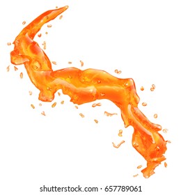 Sweet melted caramel sauce syrup swirl stock illustration 1282879861