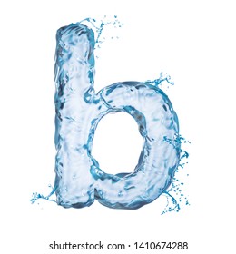 Water Splashes 3d Illustration Alphabet Isolated Stock Illustration ...