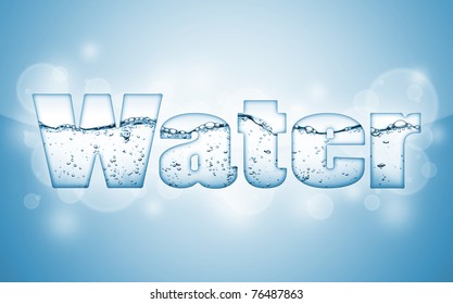water wave word WATER