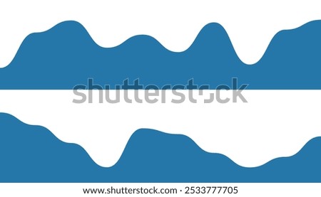 Water wave  Zigzag line vector