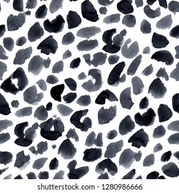 Watercolor Abstract Pattern, Leopard Spots