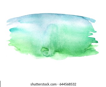 Watercolor abstract stain 