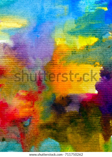 Watercolor Art Abstract Background Red Pink のイラスト素材