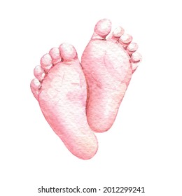 Watercolor baby illustration, newborn baby - Powered by Shutterstock