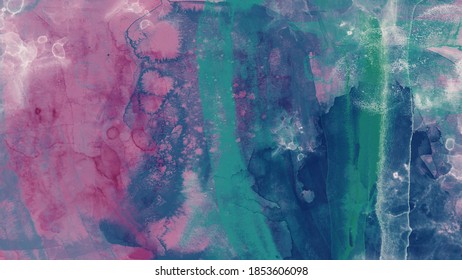 Watercolor Background Colored Pink Blue Turquoise Paint Art For Design Uly Decoration Youtube Cover Or Frame