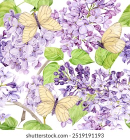 Fondo acuarela con lilas