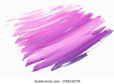 Watercolor background. Pink and purple color - Shutterstock ID 1598118739