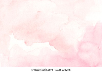 Watercolor Background Texture Soft Pink.