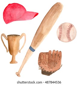 730 Watercolor baseball Images, Stock Photos & Vectors | Shutterstock