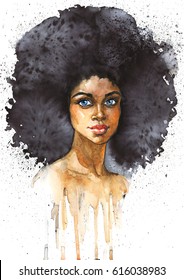 African American Woman Watercolor Images, Stock Photos & Vectors | Shutterstock