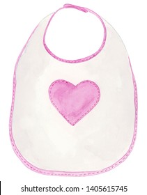 Watercolor Bib Illustration, Bib Clipart